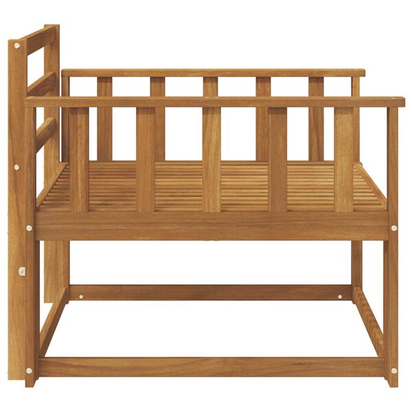 vidaXL Srednja sofa za van Čvrsto drvo akacije Prirodna