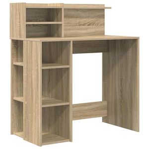 vidaXL Stol Sonoma hrast Konstruirano drvo 90 x 48 x 101,5 cm