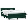 vidaXL Box Spring krevet s madracem tamno zeleni 160x220 cm bar&scaron;un
