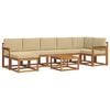 vidaXL Set vanjskih sofa 8 kom. Prirodna i bež
