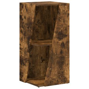 vidaXL Bočna polica 33 x 32 x 70,5 cm Konstruirano drvo Dimljeni hrast