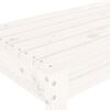 vidaXL Vrtna klupa bijela 80 x 38 x 45 cm od masivne borovine