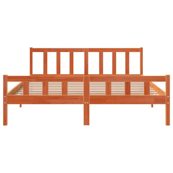 vidaXL Okvir kreveta bez madraca vo&scaron;tano smeđi 180x200 cm od borovine