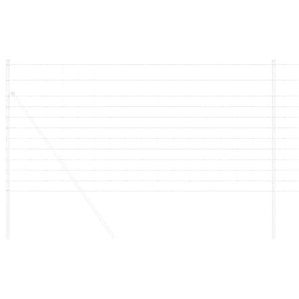 vidaXL Ograda za pašnjake Srebrno 50 x 1,2 m Pocinčani čelik