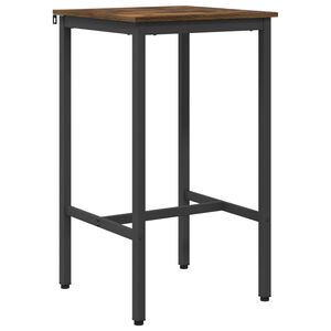vidaXL Stol za bar 52 x 52 x 110 cm Konstruirano drvo Dimljeni hrast