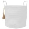 vidaXL Ko&scaron;ara za pohranu bijela &Oslash;40x35 cm pamučna