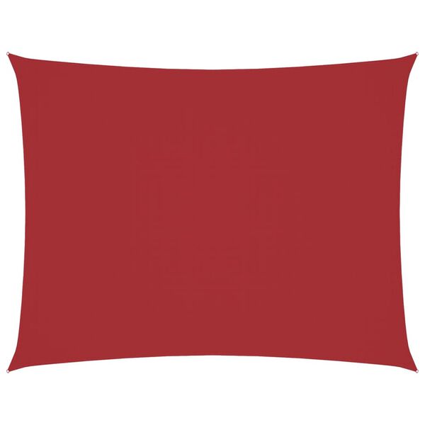 vidaXL Jedro protiv sunca od tkanine Oxford pravokutno 3x4,5 m crveno
