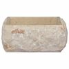 vidaXL Umivaonik krem 30 x 30 x 13 cm mramorni