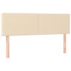 vidaXL Krevet box spring s madracem LED krem 140x190 cm od tkanine