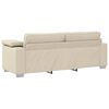 vidaXL Sofa 2 pcs Krema 219 x 80 x 82 cm tkanina