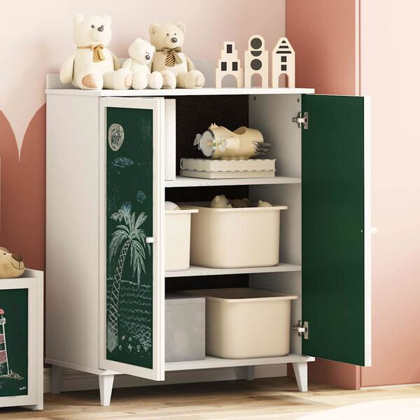 vidaXL Kabinet s dvije vrata i prednjom pločom od slova ROROS Bijelo