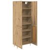 vidaXL Highboard Umjetnički hrast 69,5 x 34 x 180 cm Konstruirano drvo