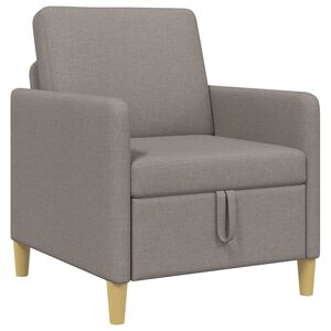 vidaXL Sofa s pohranom Sivosmeđa 72 x 78 x 87 cm Poliester