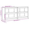 vidaXL Vanjski kuhinjski ormarići 2 kom od masivne borovine