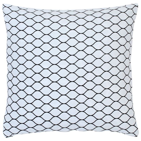 vidaXL Jastuci s uzorkom 2 kom crno-bijeli 40 x 40 cm pamučni