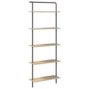 vidaXL Polica Sonoma hrast 60 x 24 x 168 cm Konstruirano drvo