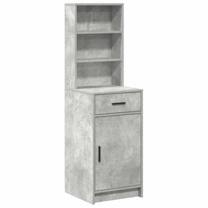vidaXL Highboard Betonski sivi 40 x 40,5 x 135 cm Konstruirano drvo