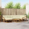 vidaXL Set vanjskih sofa s jastukom 7 pcs Prirodna i krem