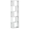 vidaXL Regal za knjige 5 razina bijeli 45x23,5x162,5 cm drveni