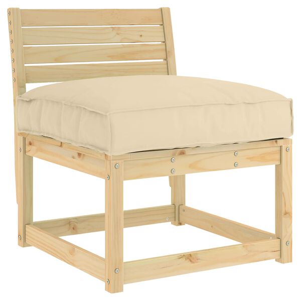 vidaXL Jastuk Bež 70 x 70 x 12 cm Oxford tkanina