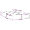 vidaXL Krevet s ladicama Staro drvo 150 x 200 cm Konstruirano drvo