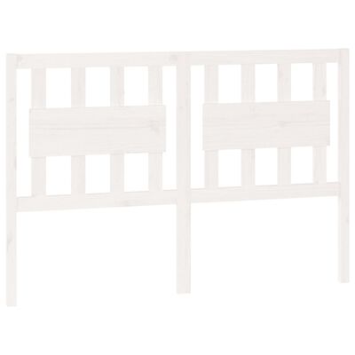 vidaXL Uzglavlje za krevet bijelo 140,5x4x100 cm od masivne borovine