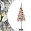 vidaXL Božićno drvce s 150 LED svjetlima Bijelo 120 cm PE i čelik