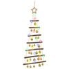vidaXL Viseća božićna jelka s kuglicama 90 cm 30 LED lampica Vi&scaron;ebojno