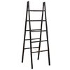 vidaXL Ljestve za deke s obje strane Crna 50 x 50 x 159 cm Bambus
