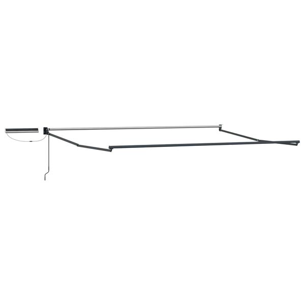 vidaXL Električna retraktabilna tenda Crvena i bijela 4 &times; 3 m