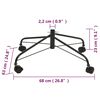 vidaXL Stalak za božićno drvce s kotačima 68 x 63 x 23 cm