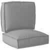 vidaXL Set jastučića za palete Oxford tkanina Siva 50 x 50 x 12 cm