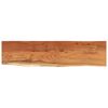 vidaXL Zidna polica 120x30x2,5 cm pravokutna bagremovo drvo živi rub
