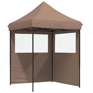 vidaXL &Scaron;ator za zabave 200 x 200 x 306 cm Smeđa Oxford tkanina
