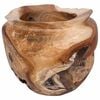 vidaXL Zdjela za voće JEPARA Tamnije smeđi teak &Oslash; 35 cm