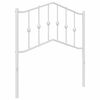vidaXL Metalno uzglavlje za krevet, bijelo, 80 cm