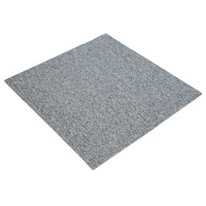 vidaXL Tepih pločica Svjetlosiva 50 x 50 cm 36 kom. PP i bitumen