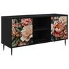 vidaXL TV ormar BORNE 102 x 33 x 51 cm Crni hrast Konstruirano drvo