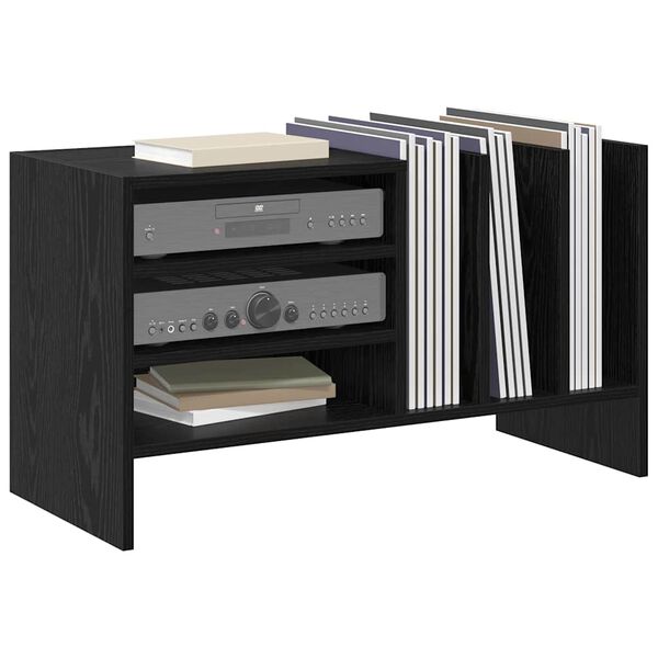 vidaXL Ormar za ploče Crni hrast 78.5 x 35 x 45 cm Konstruirano drvo