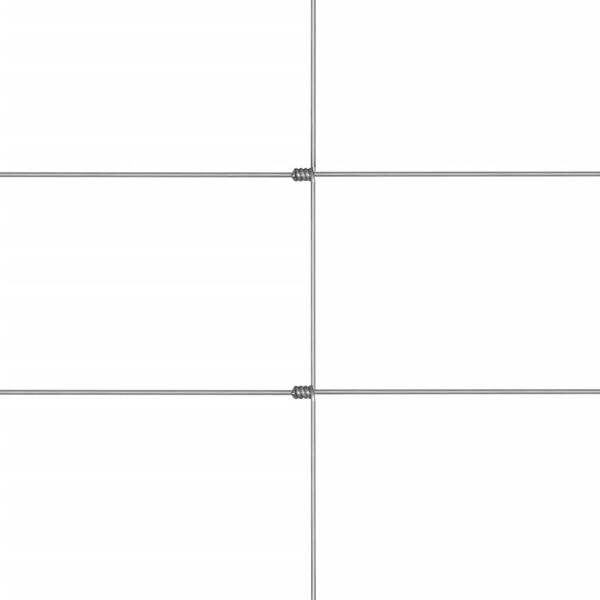 vidaXL Vrtna ograda od pocinčanog čelika 50 x 1,6 m srebrna