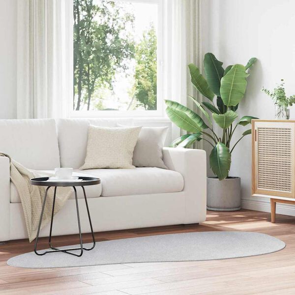 vidaXL Tepih HUARTE Siva 100 x 200 cm Poliester