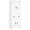 vidaXL Visoka komoda bijela 69,5x34x180 cm konstruirano drvo