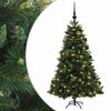 vidaXL Umjetno božićno drvce s kuglicom 120 cm 150 LED lampica