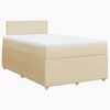 vidaXL Krevet box spring s madracem krem 120 x 190 cm od tkanine