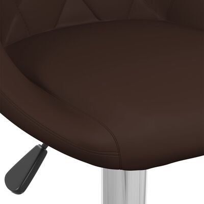 vidaXL Barski stolci od umjetne kože 2 kom smeđi