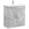 vidaXL Set namje&scaron;taja za kupaonicu Betonska siva 81 x 40 x 84,5 cm