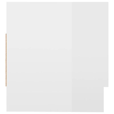 vidaXL Ormar visoki sjaj bijeli 70 x 32,5 x 35 cm konstruirano drvo