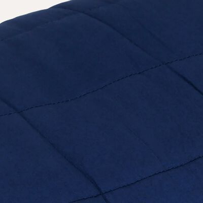 vidaXL Teška deka plava 152x203 cm 11 kg od tkanine