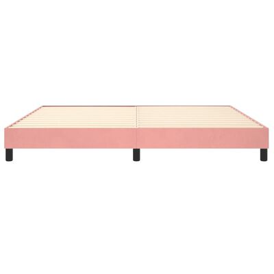 vidaXL Okvir za krevet ružičasti 200x200 cm baršunasti