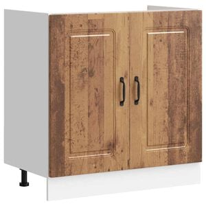vidaXL Donji ormarić za sudoper Kalmar boja drva 80x46x81,5 cm drveni